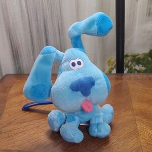 Blues Clues Blue Plush Dog zippered purse clutch
